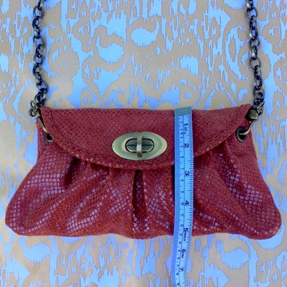 Carla Mancini clutch bag copper red metallic - Picture 14 of 14